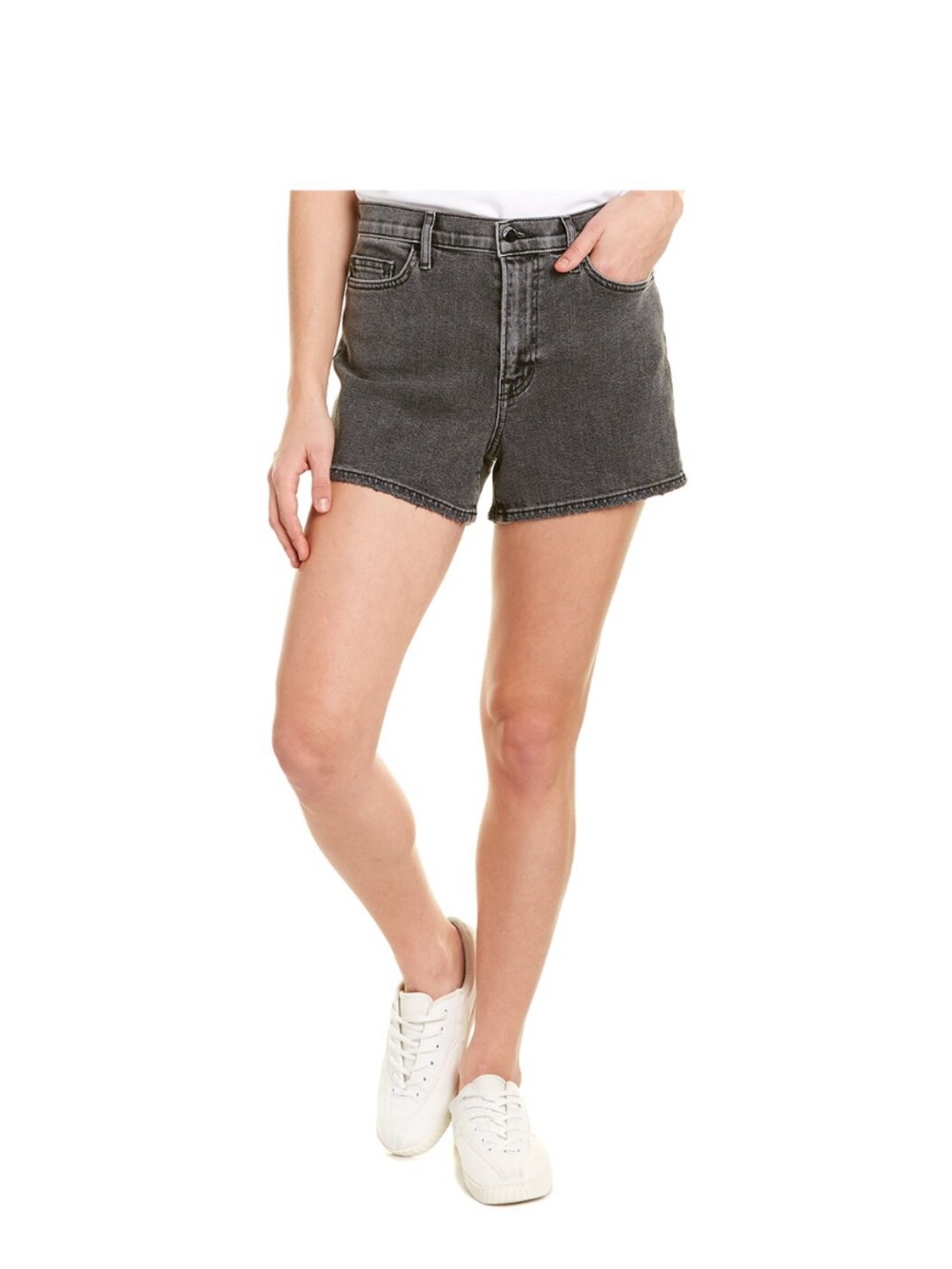 Cotton Citizen Light Grey Denim Boyfriend Shorts, NWT